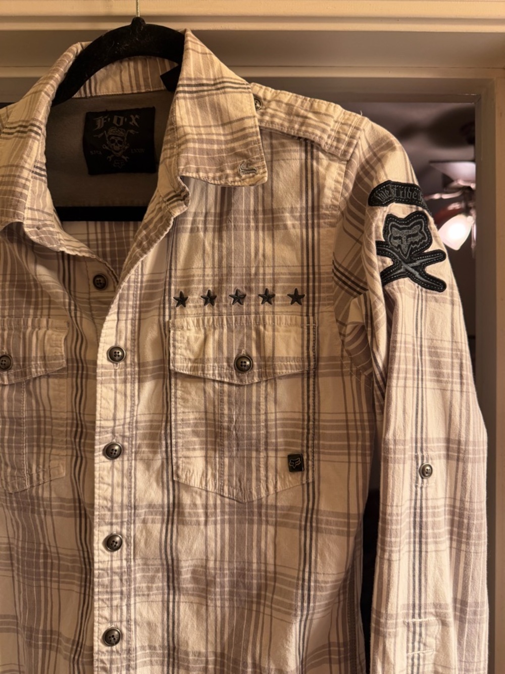 Mens Fox Racing Button Up - Picture 2 of 6